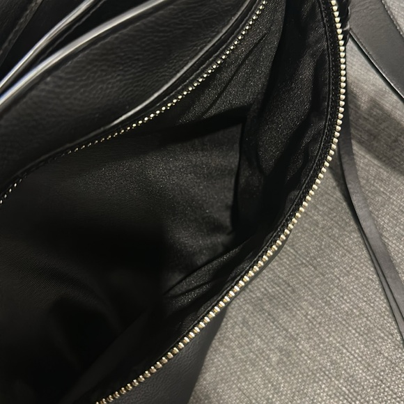 Rebecca Minkoff Bedford Zip Satchel Crossbody Black Leather and Silver Hardware - Picture 8 of 16